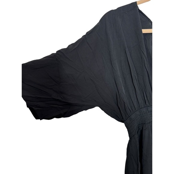 L*Space Women's Black Sungazer Maxi Dress Small Rayon Vacation Boho Resort - Picture 4 of 9